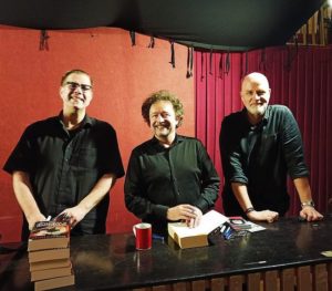 Markus Heitz links, Bernhard Hennen mittig, Kai Meyer rechts © Amandara M. Schulzke